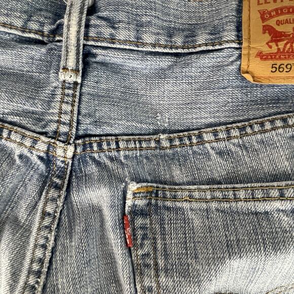 Levis 569 Men's Loose Straight Fit Jeans 32x34 (measures 32x32) - Picture 4 of 7